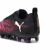 Puma Future 8 Play JR FG/AG Soccer Cleats - Puma Black / Puma White / Glowing Red