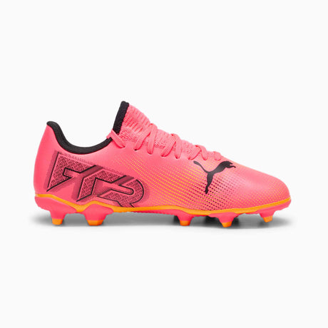 Puma Future 7 Play FG/AG chaussures de soccer à crampons junior - Sunset Glow / Puma Black