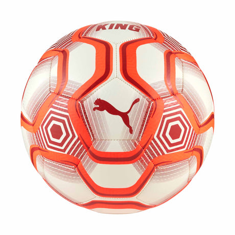 Puma King Soccer Ball - Puma White / Glowing Red