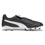 Puma King Top FG/AG souliers de soccer à crampons pour adultes lateral - noir / blanc