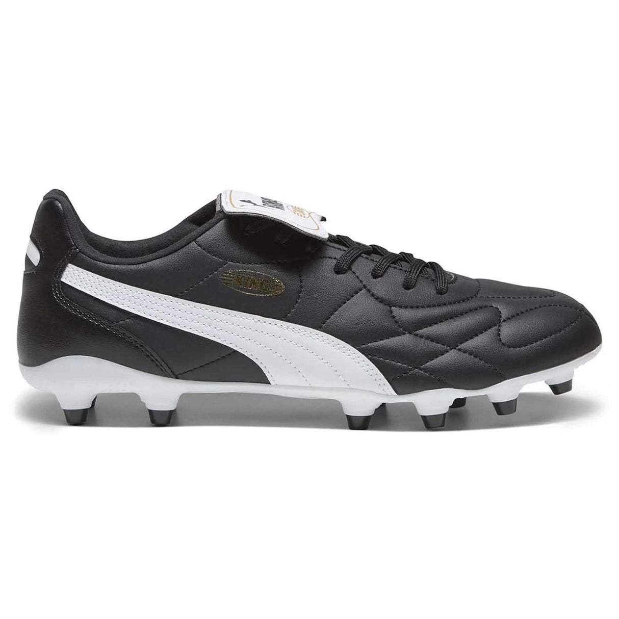 Puma King Top FG/AG souliers de soccer à crampons pour adultes - noir / blanc