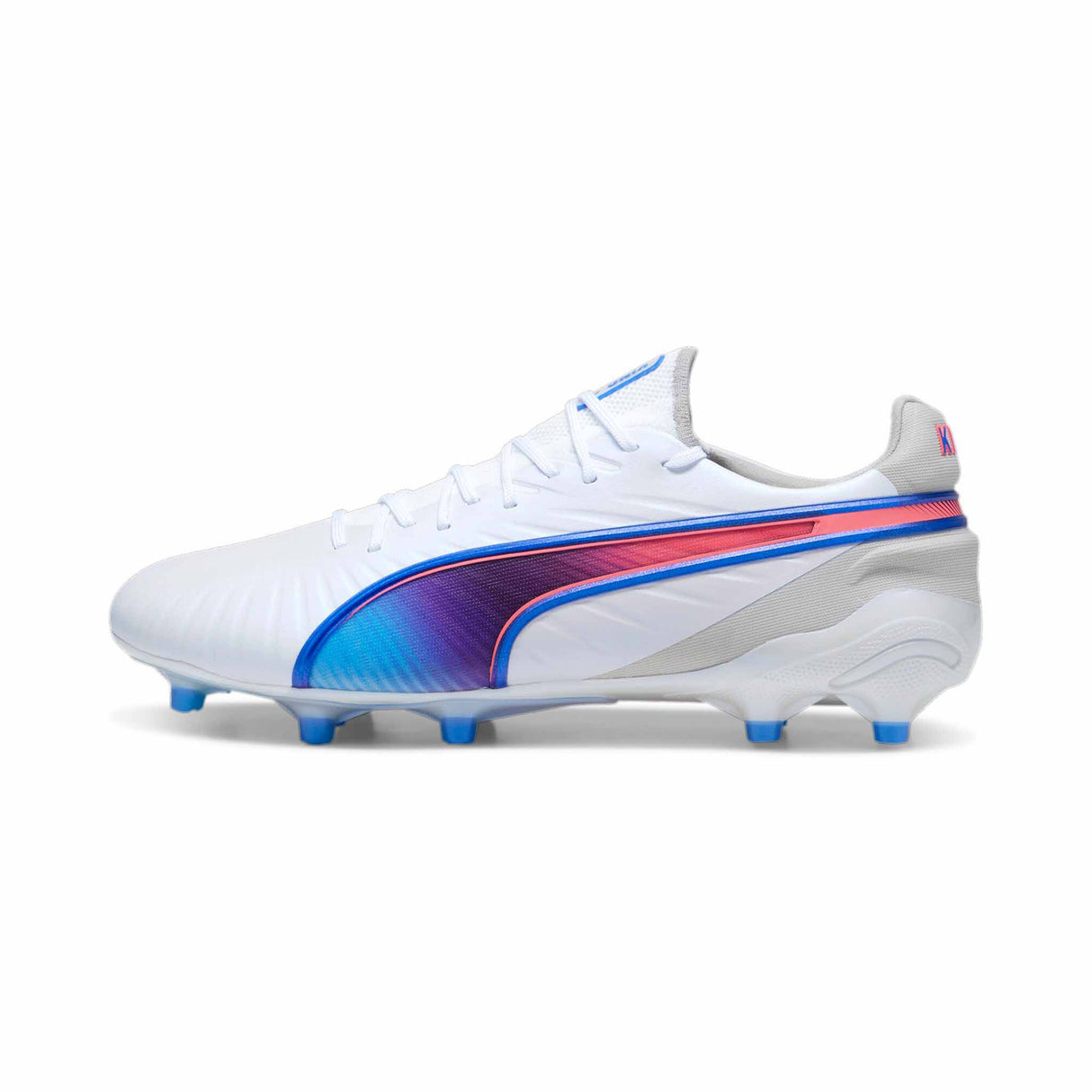 Puma King Ultimate FG/AG chaussures de soccer - Puma White / Bluemazing