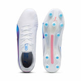 Puma King Ultimate FG/AG chaussures de soccer - Puma White / Bluemazing