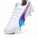 Puma King Ultimate FG/AG chaussures de soccer - Puma White / Bluemazing