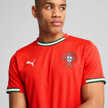 Puma Portugal FPF 2025 Home Replica Jersey - Sport Red / Sugared Almond