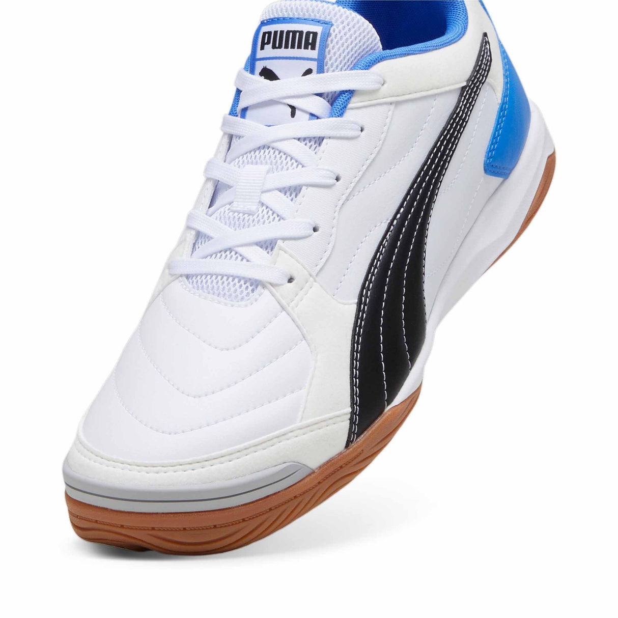 Puma Pressing IV chaussures de soccer intérieur futsal - Puma White / Blue