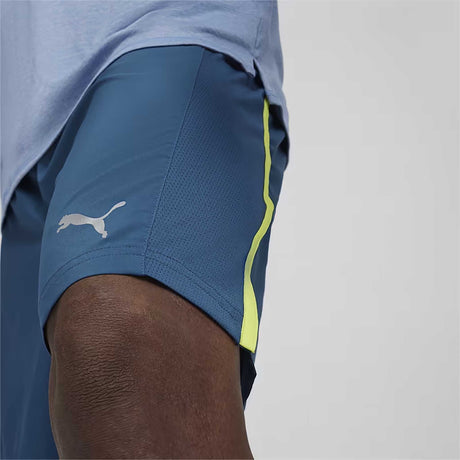 Puma Run Favorite Velocity short de course 7 pouces homme live cuisse - ocean tropic