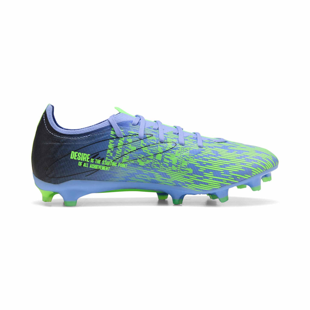 Puma Ultra 5 Match Chasing The Dream FG/AG Soccer Cleats - Purple / Green Glare / Black