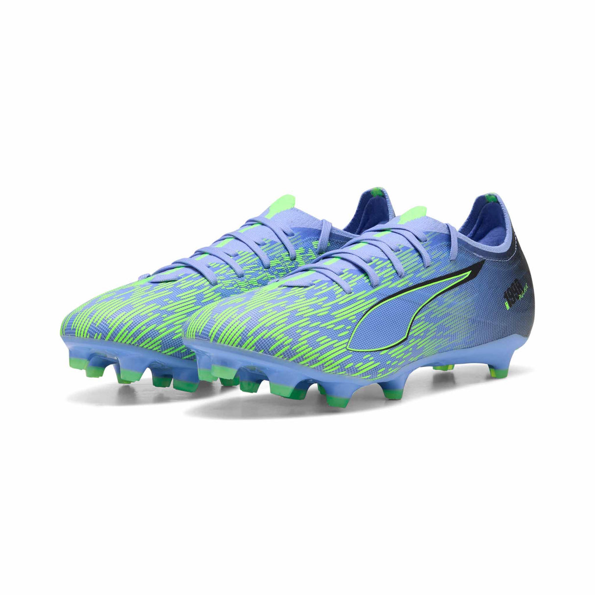 Puma Ultra 5 Match Chasing The Dream FG/AG Soccer Cleats - Purple / Green Glare / Black