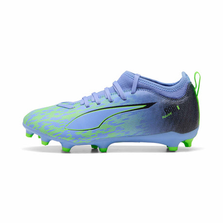 Puma Ultra 5 Match Chasing The Dream FG/AG Junior Soccer Cleats - Purple / Green Glare / Black