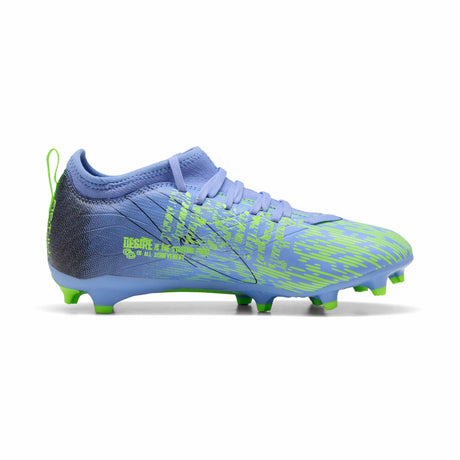 Puma Ultra 5 Match Chasing The Dream FG/AG Junior Soccer Cleats - Purple / Green Glare / Black