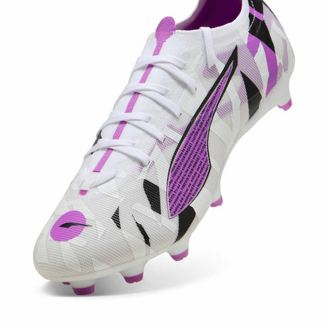 Puma Ultra 5 Match Forever FG/AG Soccer Cleats - White / Magenta / Black