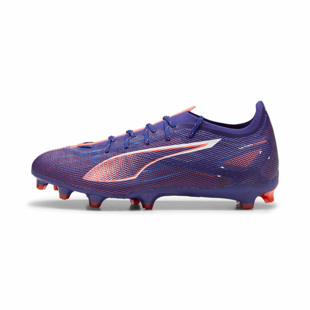 Puma Ultra 5 Pro FG/AG chaussures de soccer a crampons - Lapis Lazuli / Puma White / Sunset Glow