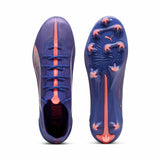 Puma Ultra 5 Ultimate FG/AG chaussures de soccer a crampons - Lapis Lazuli / Puma White / Sunset Glow