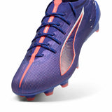 Puma Ultra 5 Ultimate FG/AG chaussures de soccer a crampons - Lapis Lazuli / Puma White / Sunset Glow