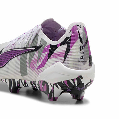 Puma Ultra 5 Ultimate Forever FG/AG Soccer Cleats - White / Magenta / Black