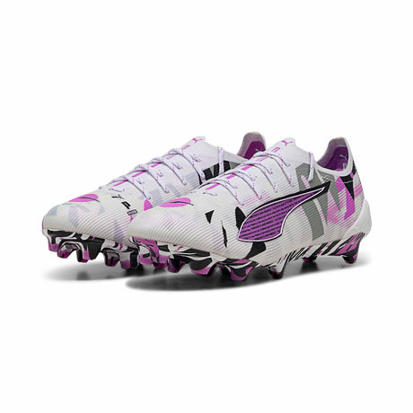 Puma Ultra 5 Ultimate Forever FG/AG Soccer Cleats - White / Magenta / Black