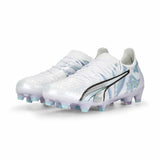 Puma Ultra Ultimate Brilliance Women's Soccer Cleats - Puma White / Puma Black / Lavender Print