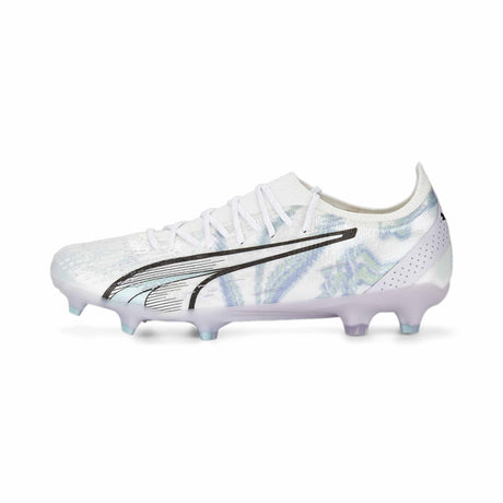 Puma Ultra Ultimate Brilliance Women's Soccer Cleats - Puma White / Puma Black / Lavender Print