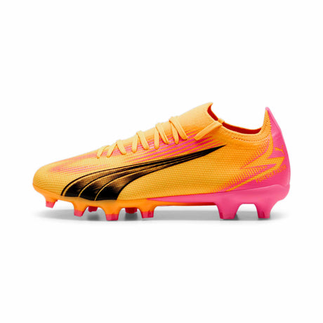 Puma Ultra Match FG Women's Soccer Cleats - Sun Stream / Puma Black / Sunset Glow