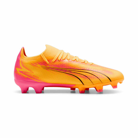 Puma Ultra Match FG Women's Soccer Cleats - Sun Stream / Puma Black / Sunset Glow