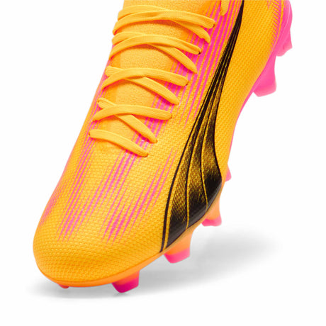 Puma Ultra Match FG Women's Soccer Cleats - Sun Stream / Puma Black / Sunset Glow