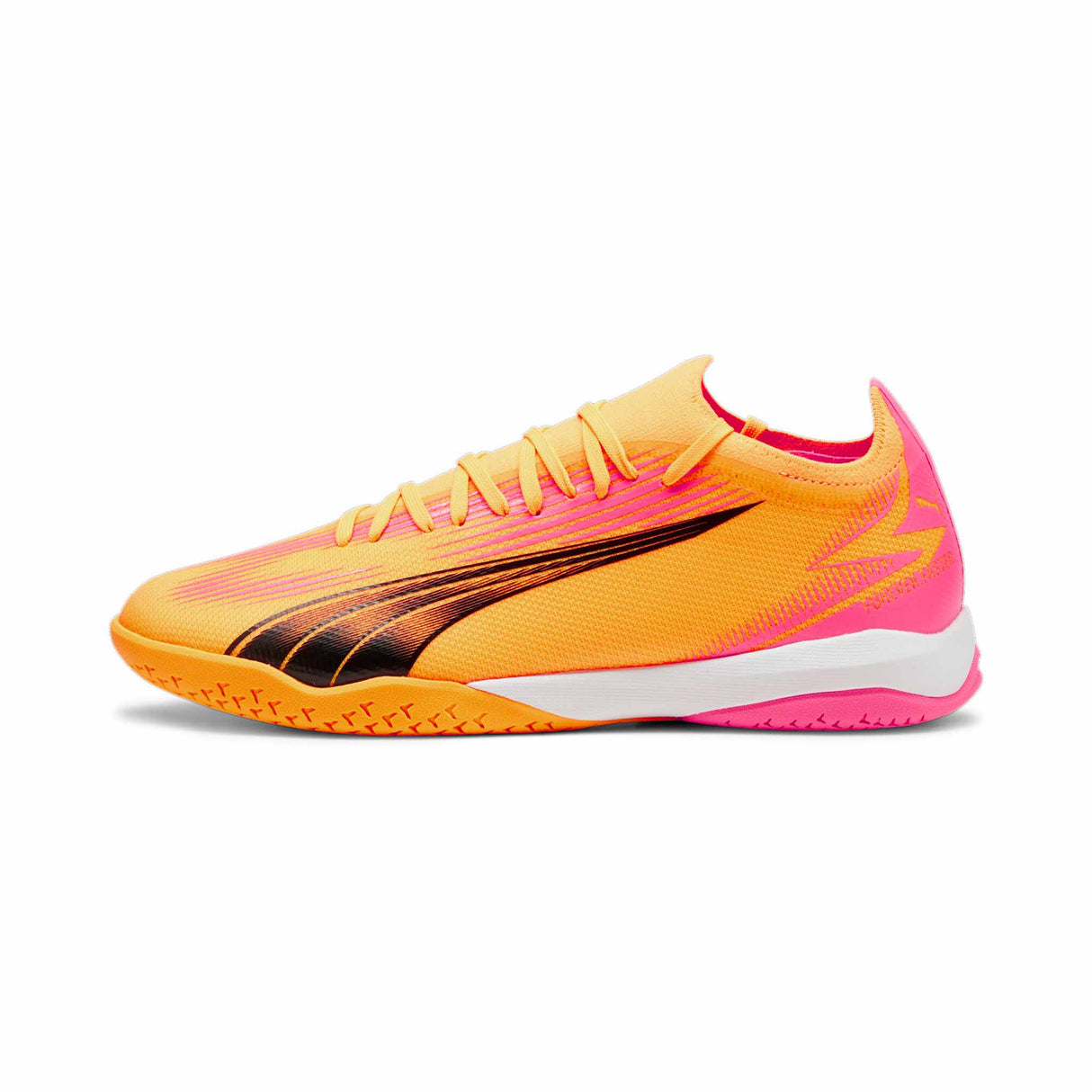 Puma Ultra Match IT Indoor Soccer Shoes - Sun Stream / PUMA Black / Sunset Glow