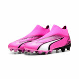 Puma Ultra Match+ LL FG/AG Soccer Cleats - Poison Pink / Puma Black / Puma White