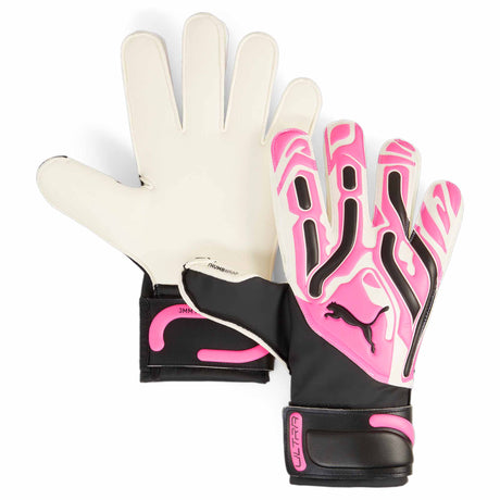 Puma Ultra Match RC Protect Goalkeeper Gloves - Poison Pink / Puma White / Puma Black