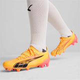 Puma Ultra Ultimate Women's FG/AG Soccer Cleats - Sunblaze / Puma Black / Sunset Glow