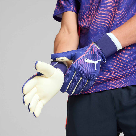 Puma Ultra Ultimate Hybride Gants de gardien de but - Lapis Lazuli / Sunset Glow