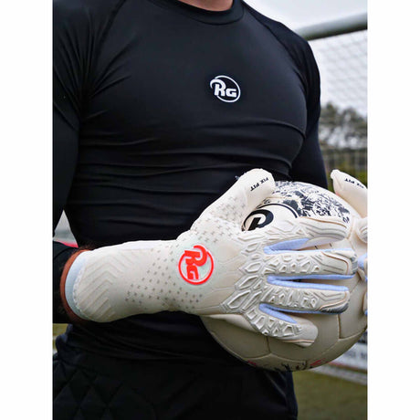 RG Goalkeeper gloves Aversa gants de gardien de but de soccer - Blanc