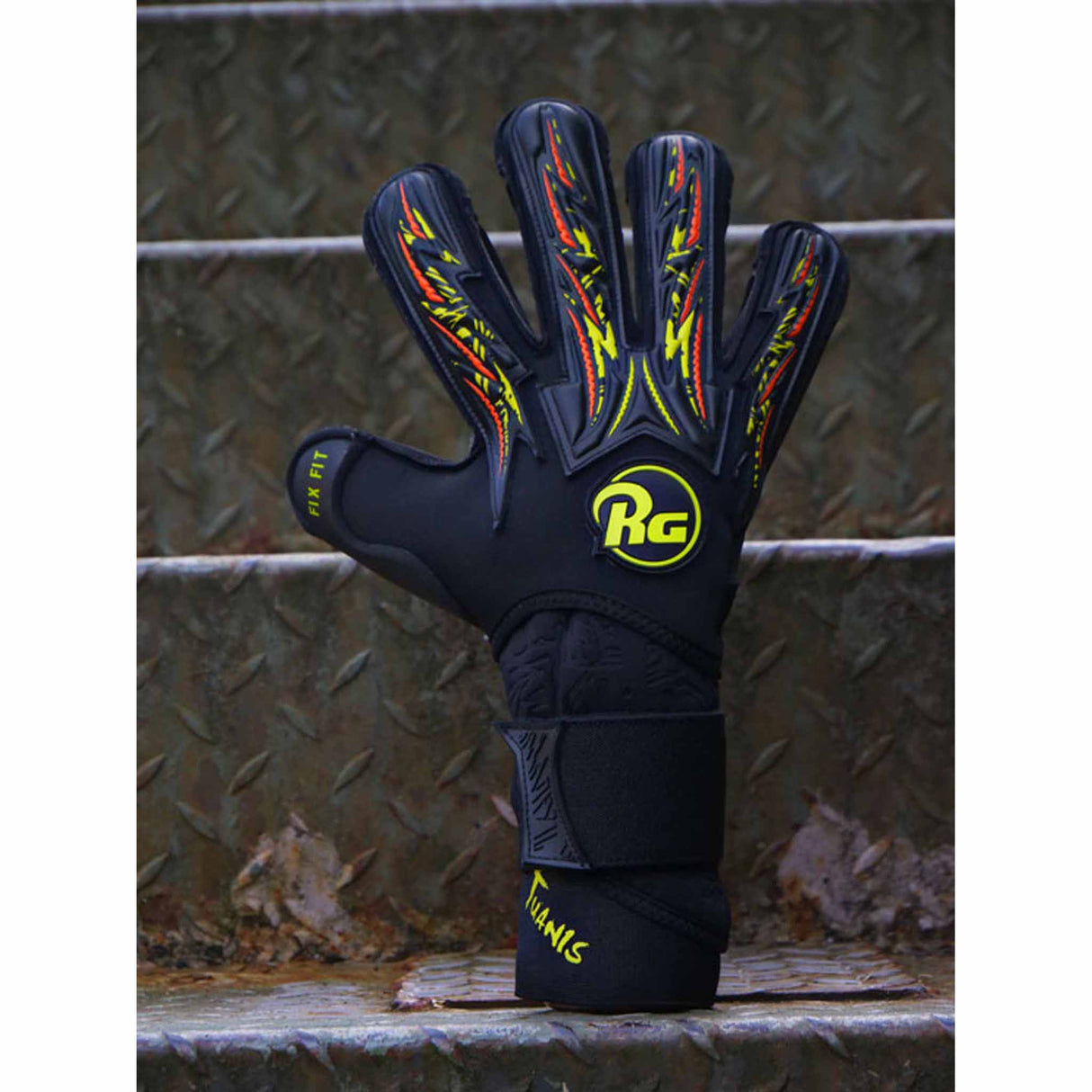 RG Goalkeeper Gloves Tuanis CHR - Noir / Jaune