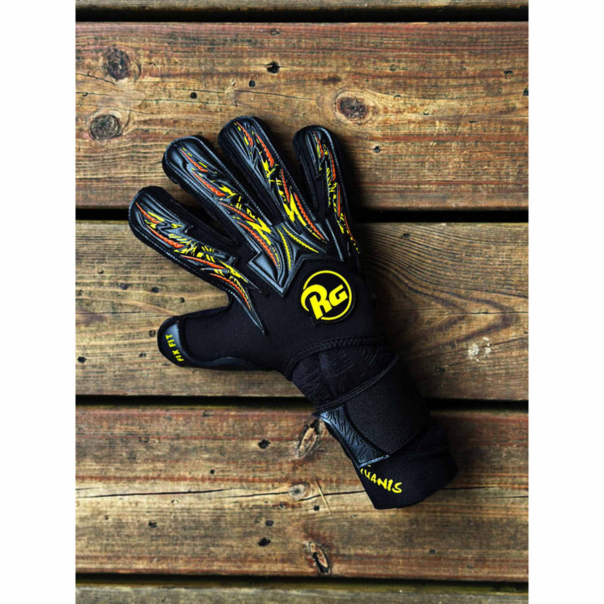 RG Goalkeeper Gloves Tuanis CHR - Noir / Jaune