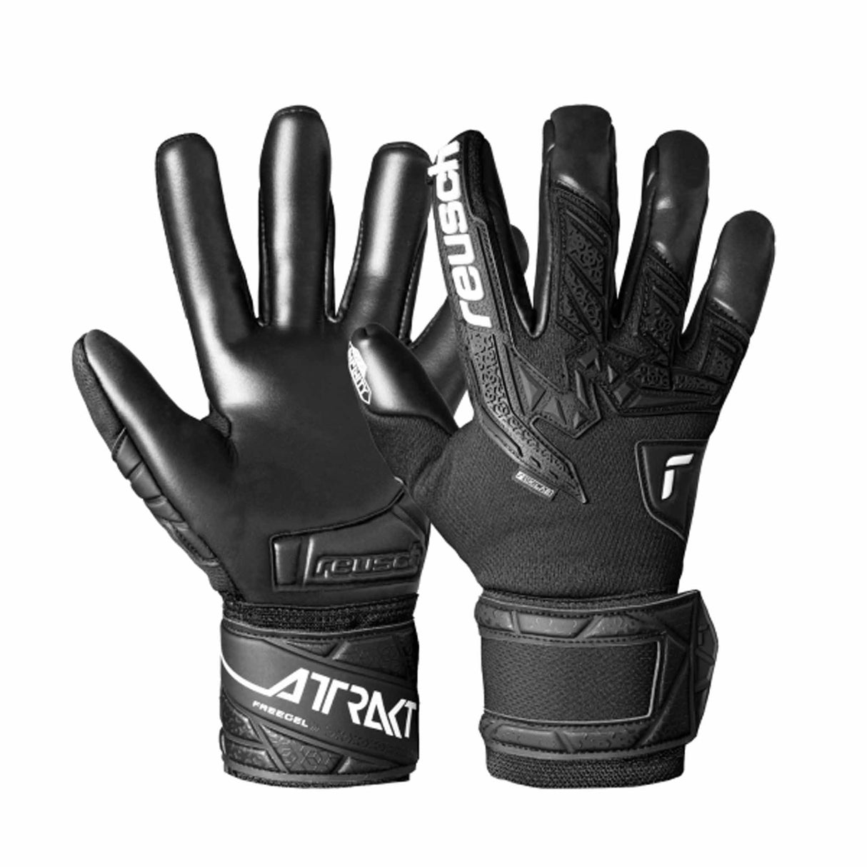 Reusch Attrakt Freegel Infinity Goalkeeper Gloves - Black / White