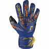 Reusch Attrakt Freegel Infinity Finger Support Junior Goalkeeper Gloves - Blue / Gold / Black