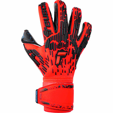 Reusch Attrakt Fusion Freegel Goaliator Goalkeeper Gloves - Red / Future Blue / Black