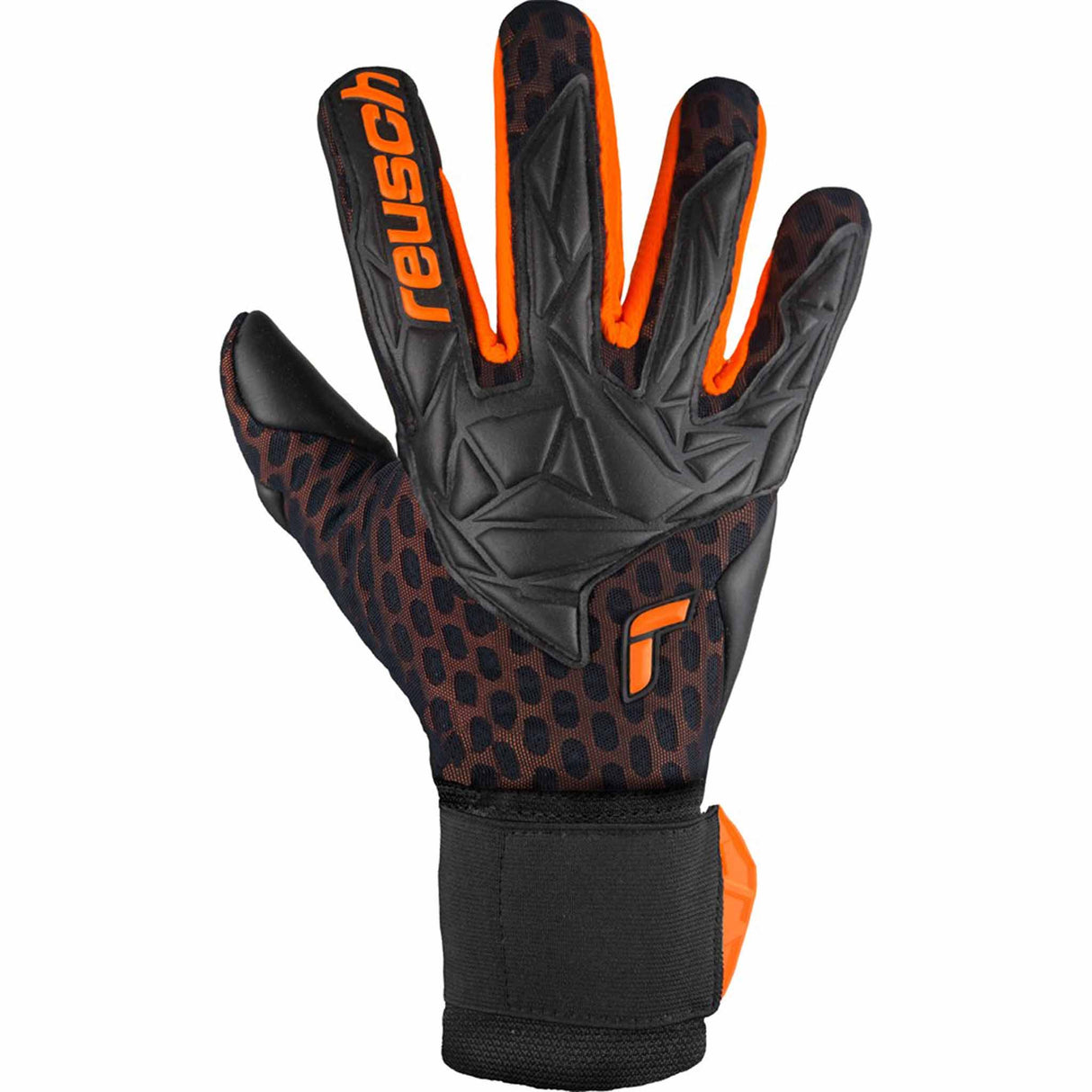 Reusch Attrakt Gold X Airvent gants de gardien de soccer - Noir / Orange