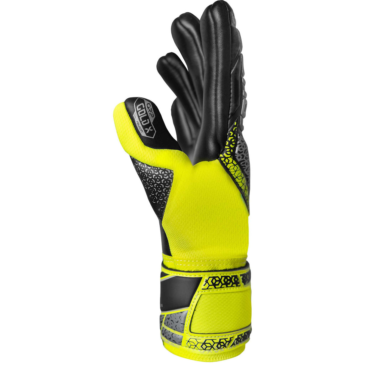 Reusch Attrakt Gold X NC gants de gardien de soccer pouce - Black / Safety Yellow