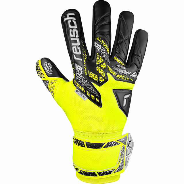 Reusch Attrakt Infinity NC Goalkeeper Gloves - Black / Safety Yellow