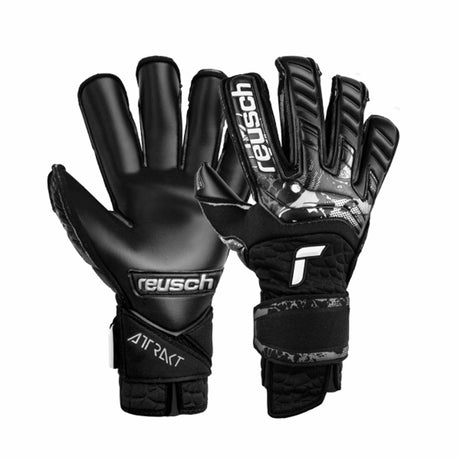 Reusch Attrakt Infinity Resistor Adaptiveflex gants de gardien de soccer - Noir / Blanc