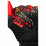 Reusch Attrakt Silver Goalkeeper Gloves - Black / Gold / Fiery Red