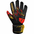 Reusch Attrakt Silver Junior Goalkeeper Gloves - Black / Gold / Fiery Red