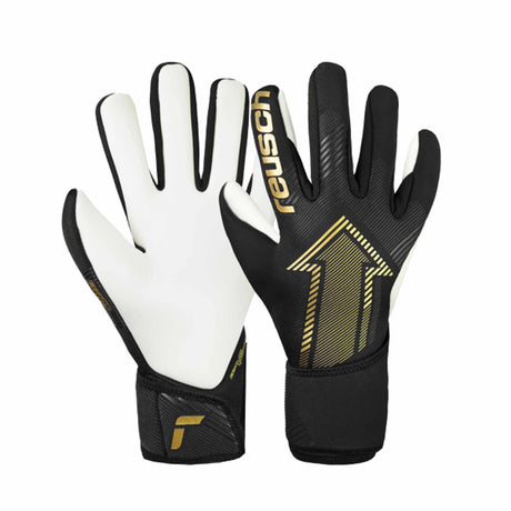 Reusch Fastgrip Silver Goalkeeper Gloves - Black / Gold