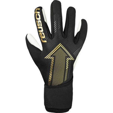 Reusch Fastgrip Silver Goalkeeper Gloves - Black / Gold