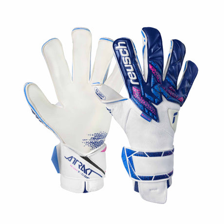 Reusch RE:GRIP Attrakt Evoluton Goalkeeper Gloves - Blue / Pink / White