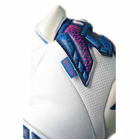 Reusch RE:GRIP Attrakt Evoluton Goalkeeper Gloves - Blue / Pink / White