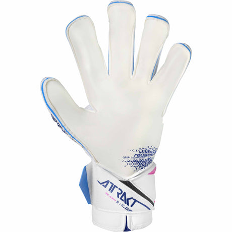 Reusch RE:GRIP Attrakt Evoluton Goalkeeper Gloves - Blue / Pink / White