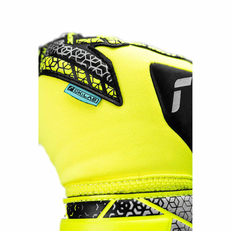 Reusch Attrakt Duo Evolution Goalkeeper Gloves - Black / Safety Yellow