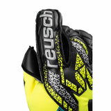 Reusch Attrakt Duo Evolution Goalkeeper Gloves - Black / Safety Yellow